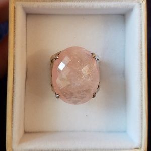 Sterling Silver Rose Quartz Ring